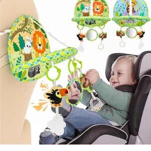 3/$20 Green and Orange Safari Learning Toy with Hanging Animals